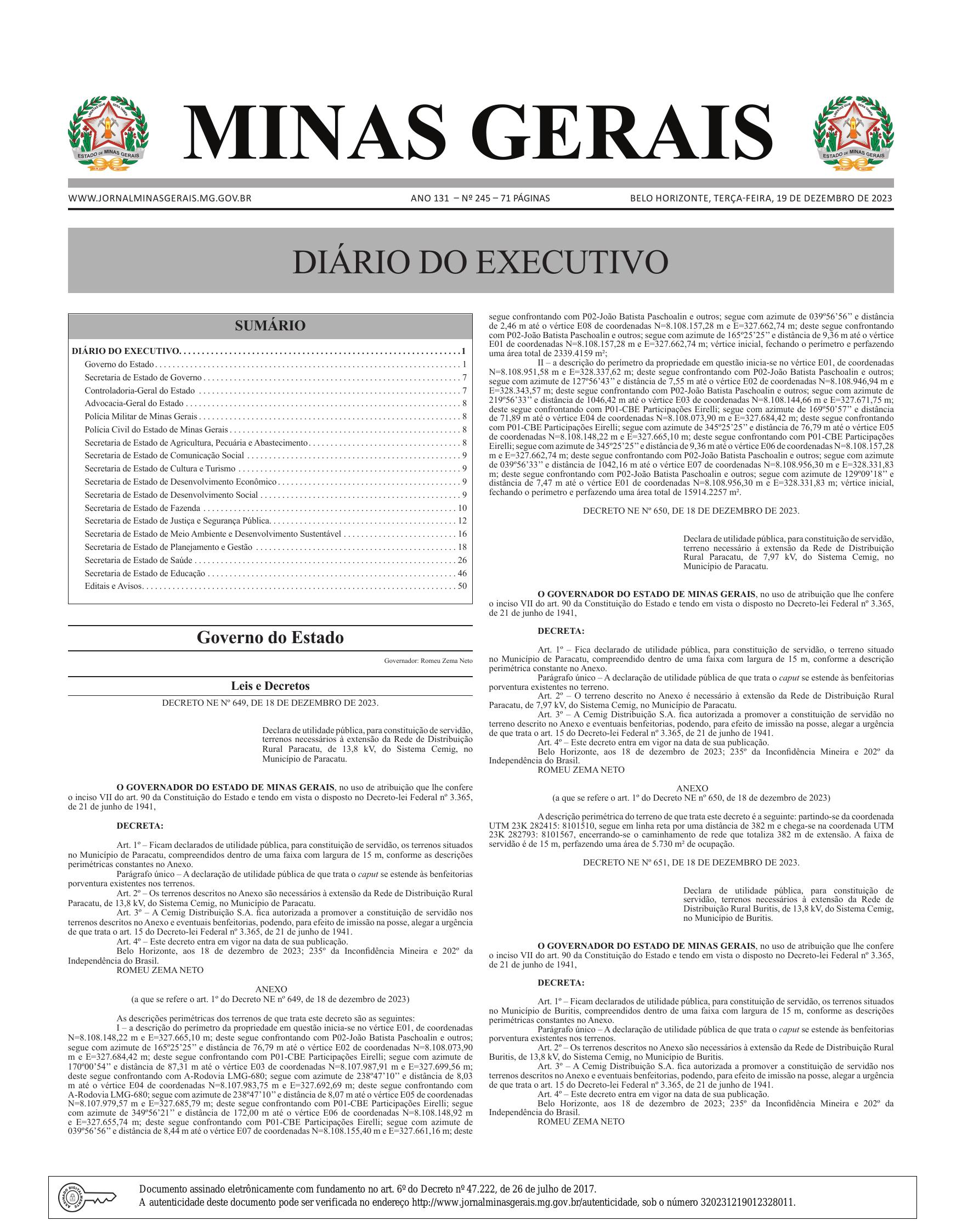 Agência Minas - Notícias do Governo do Estado de Minas Gerais